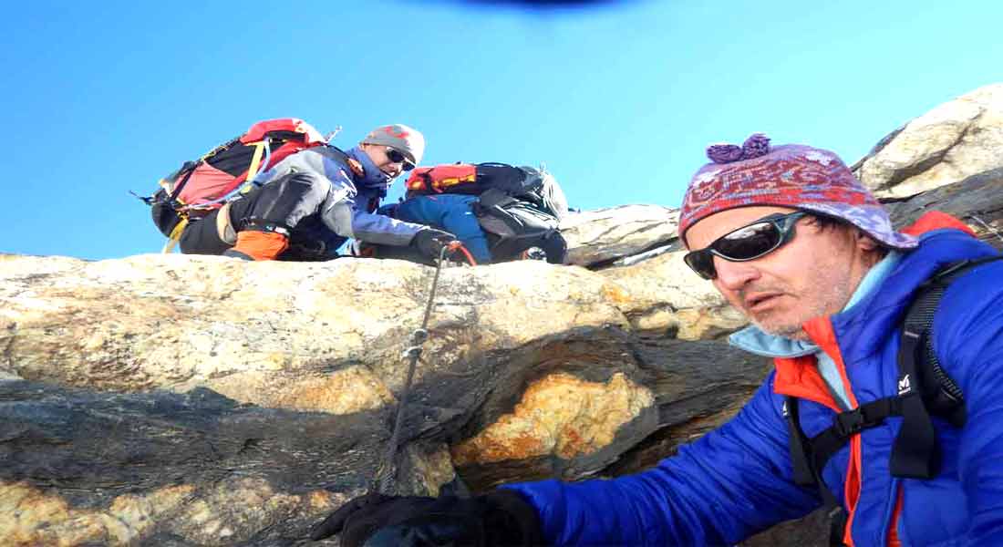 Mera and Island peak climbing via the Amphu Lapcha pass