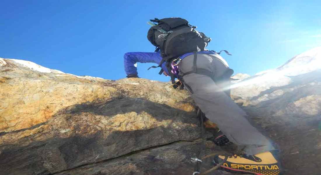 From Khare Mera and Island Peak climbing