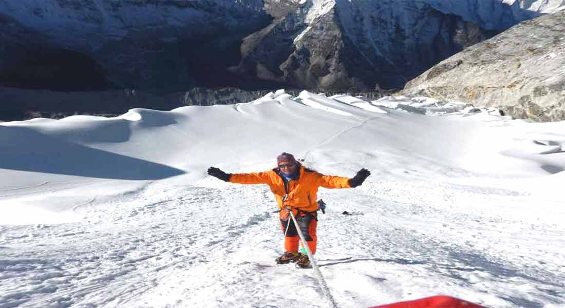 From Khare Mera and Island Peak climbing