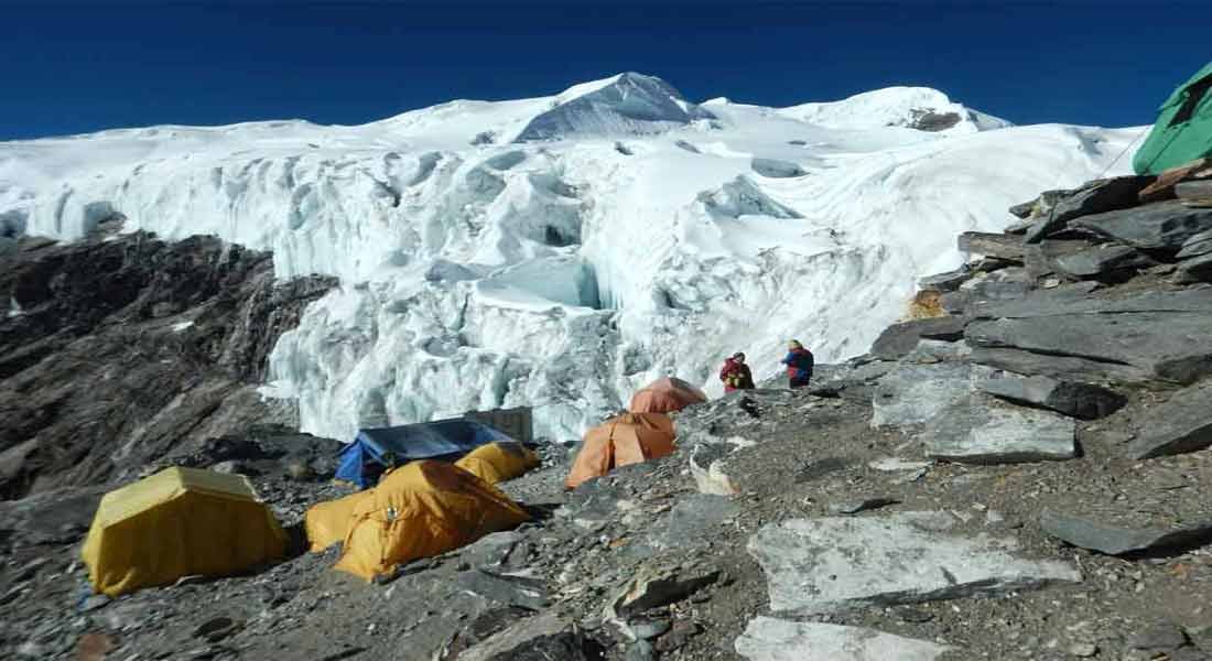 From Khare Mera and Island Peak climbing