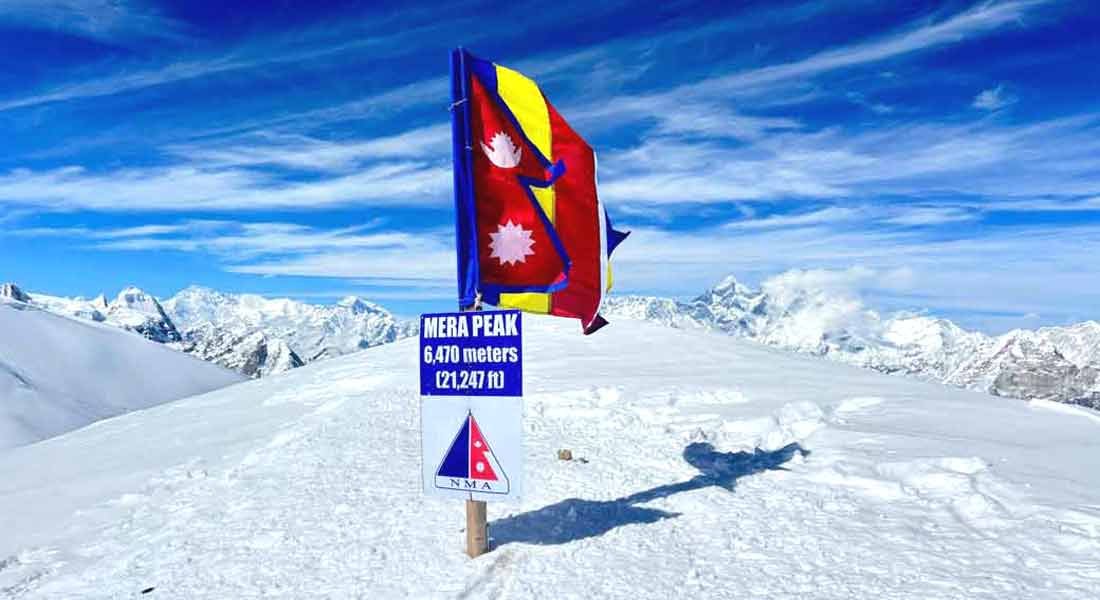 From Khare Mera and Island Peak climbing
