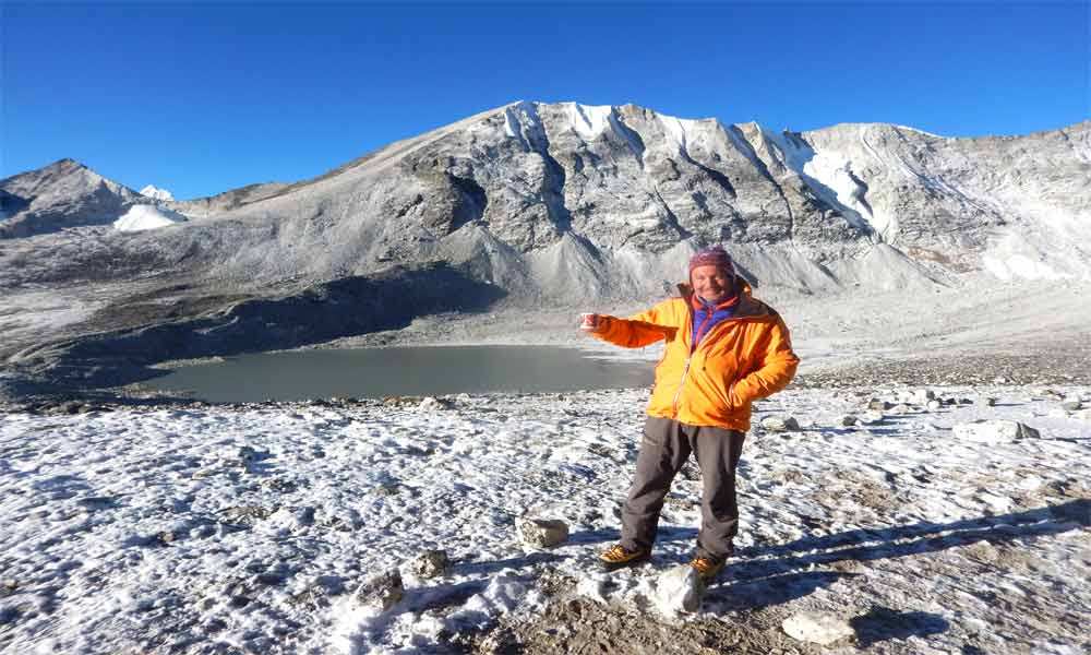 From Khare Mera and Island Peak climbing