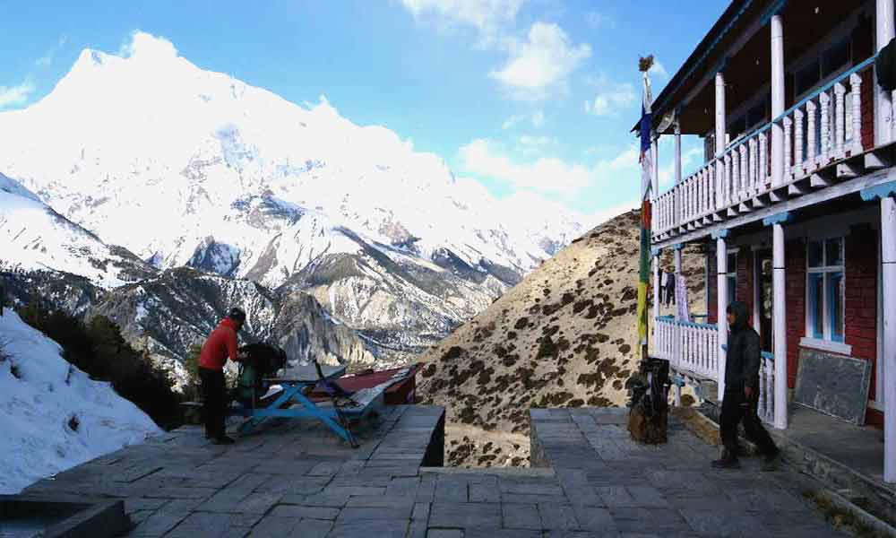 Pisang Peak climbing from Pisang village