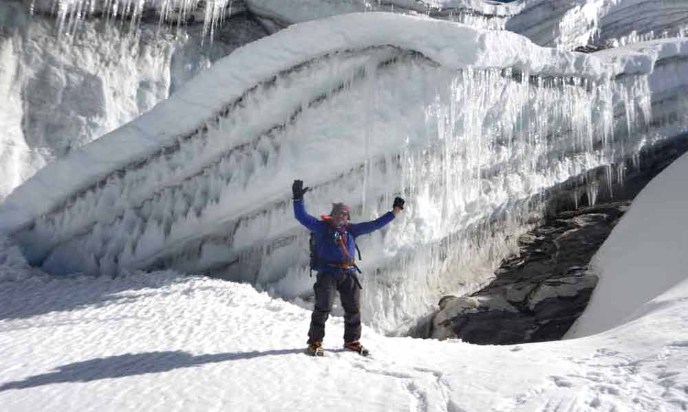 From Khare Mera and Island Peak climbing