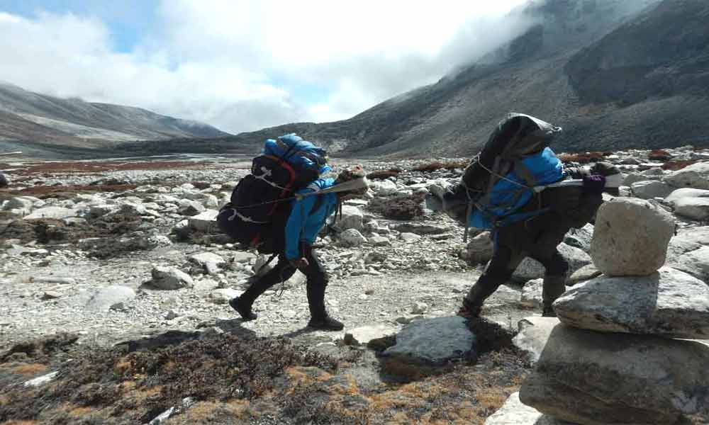 Sherpa guide porter hire from Lukla