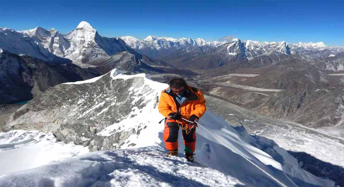 Dingboche to Island Peak climbing